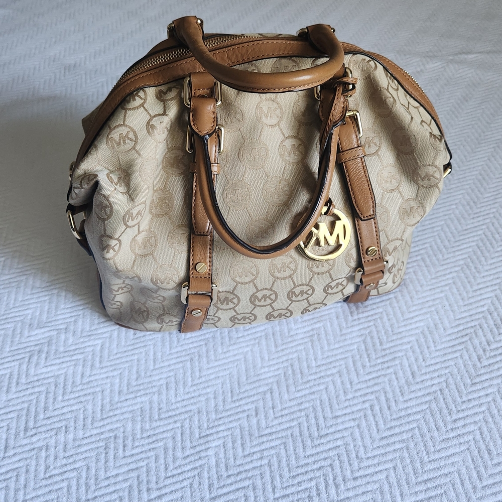 Michael Kors Tan and Brown Women's Bag